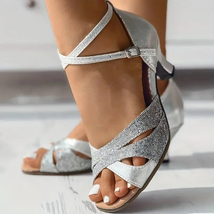 Comfortabele Latin Dansschoenen met Suède Zool
