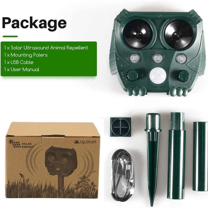 Ultrasoon katten-, honden-, vossen- en rattenafweermiddel