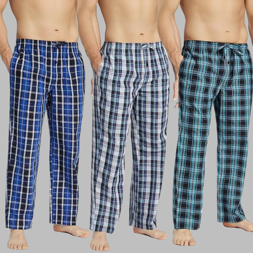 3-Pack Flannel Men's Pyjama Bottoms