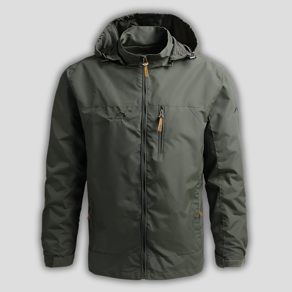 Waterdichte en winddichte outdoorjas voor heren
