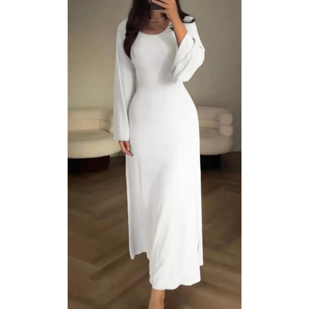 Faldore - Elegante Gebreide Maxi Jurk