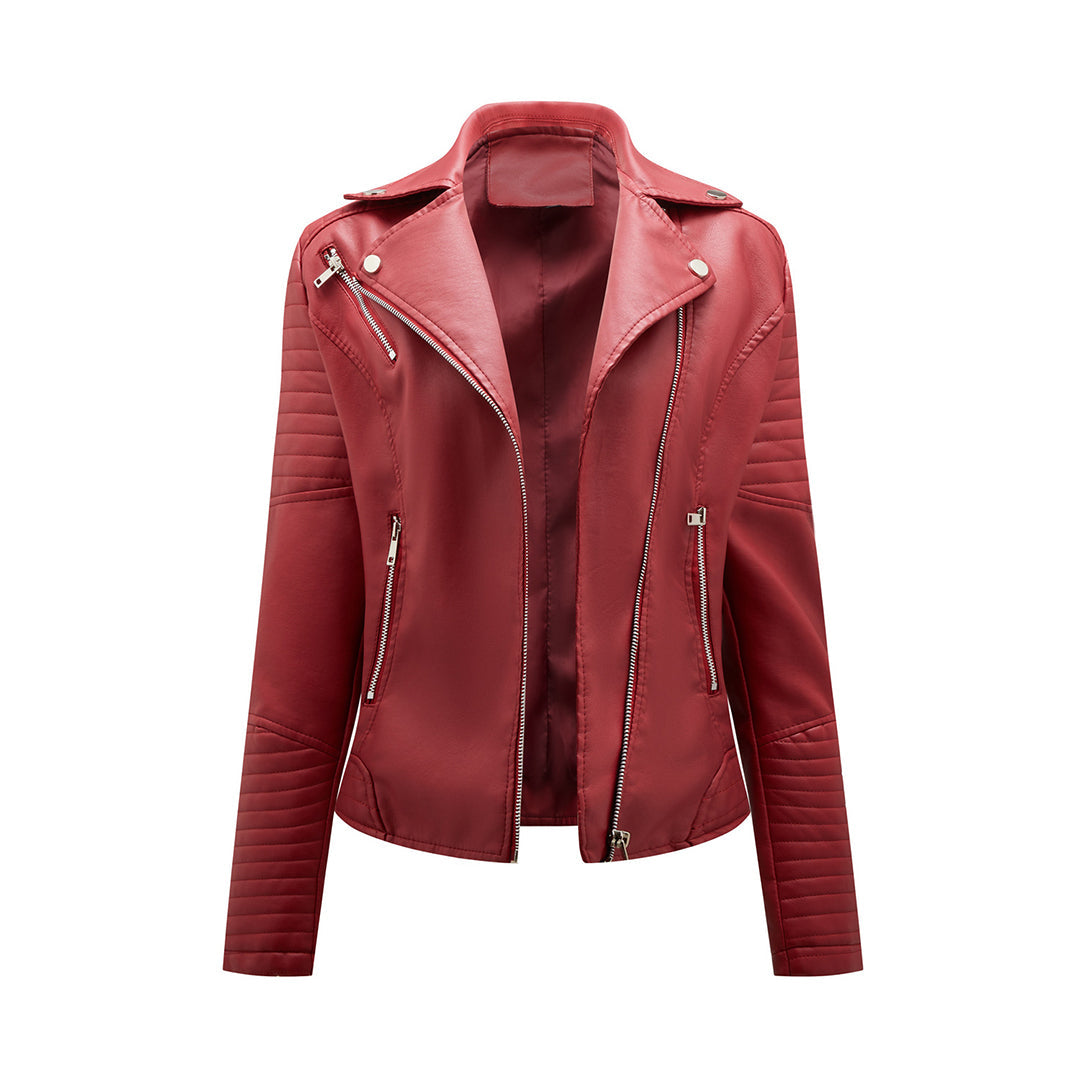 Trendy Leren Jas Voor Dames - Jaimy