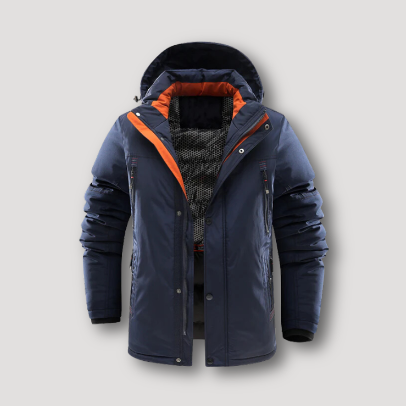 Waterdichte Full Zip Sportieve Heren Winterjas - Nordfall