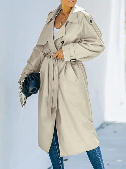 Premium Trenchcoat Lang Voor Dames - Nordfall