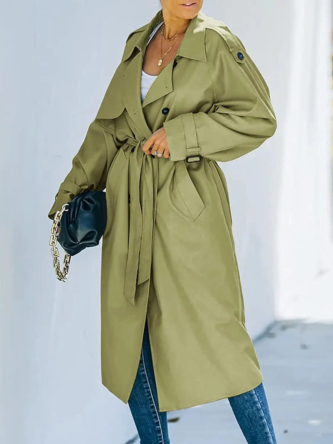 Premium Trenchcoat Lang Voor Dames - Nordfall