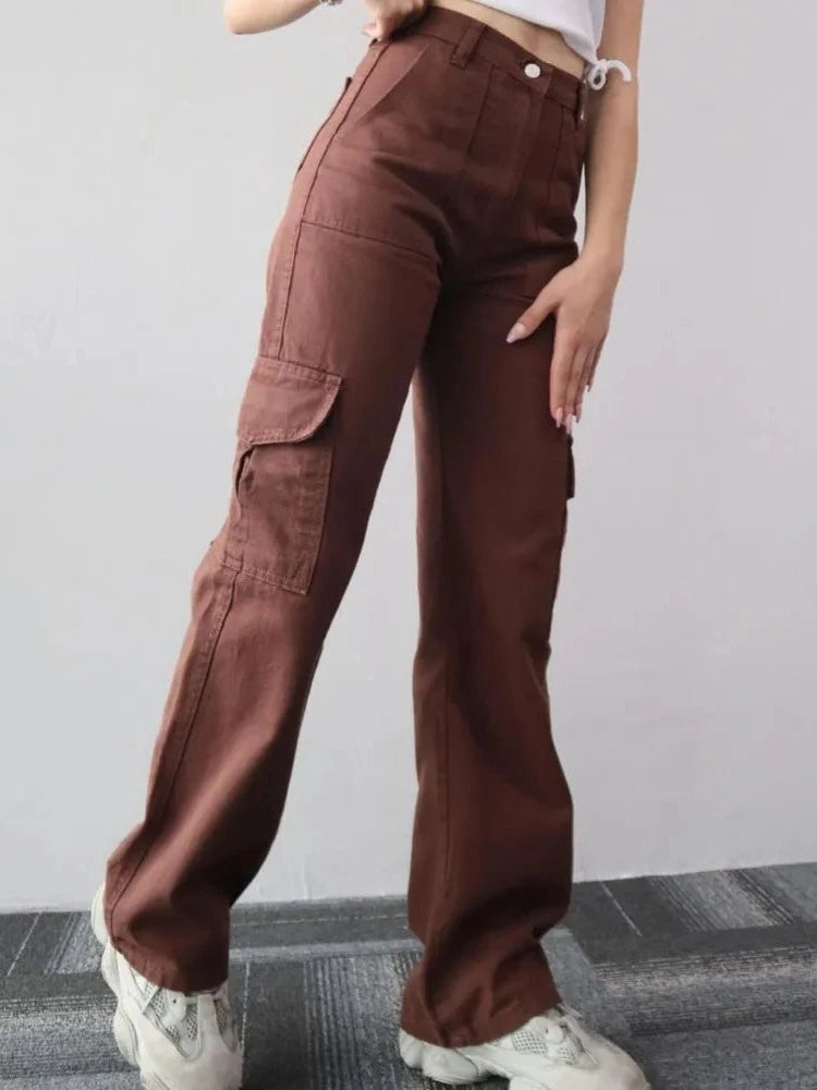 Viny - Urban Wijde Cargo Jeans Voor Dames