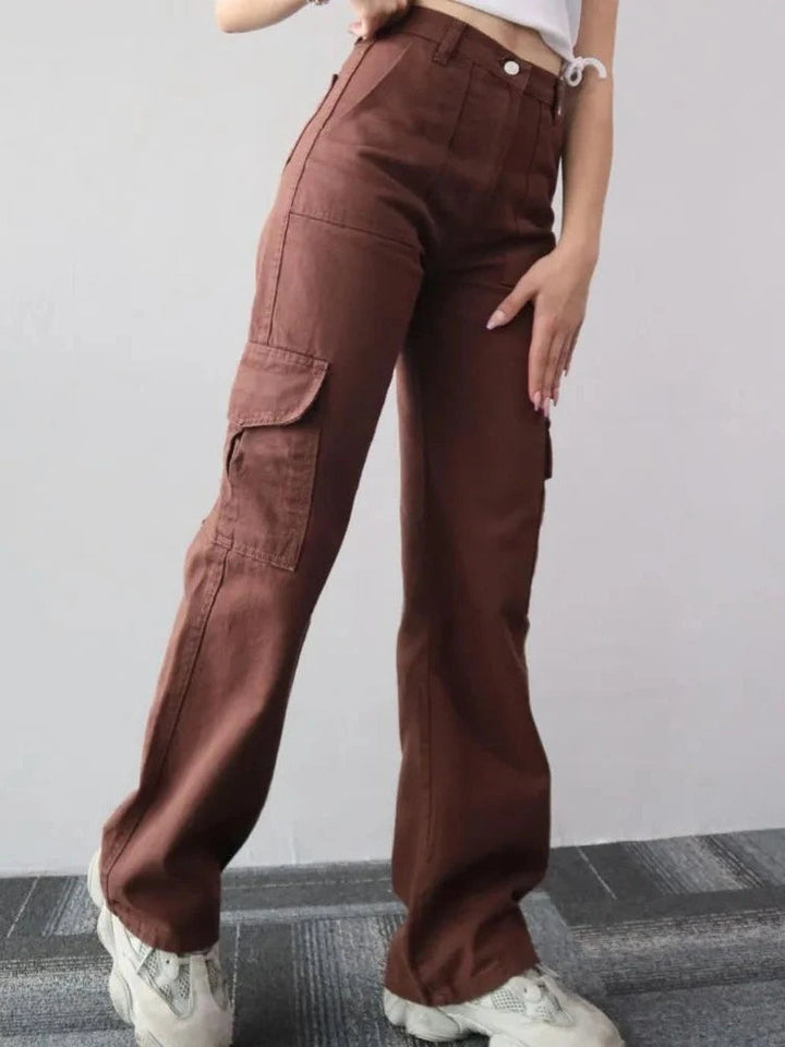 Viny - Urban Wijde Cargo Jeans Voor Dames