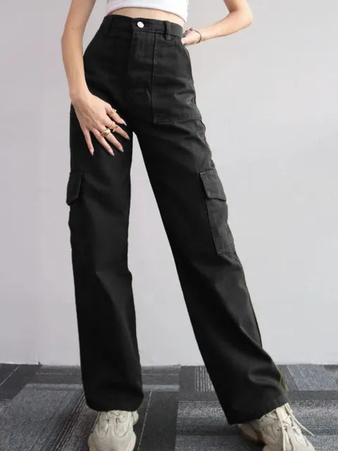 Viny - Urban Wijde Cargo Jeans Voor Dames