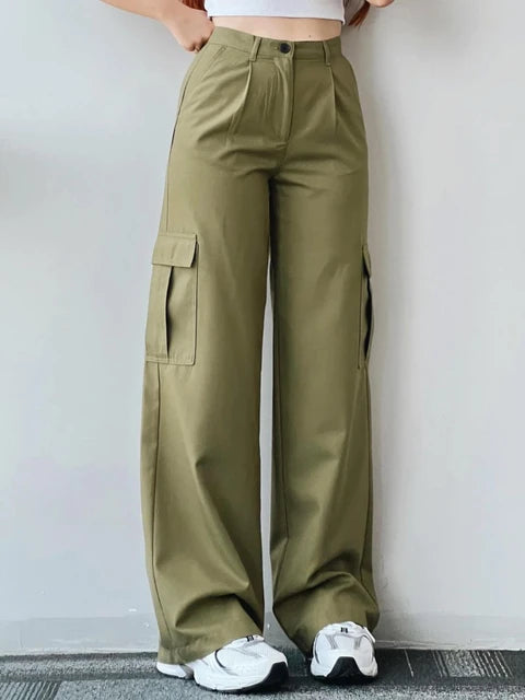 Viny - Urban Wijde Cargo Jeans Voor Dames