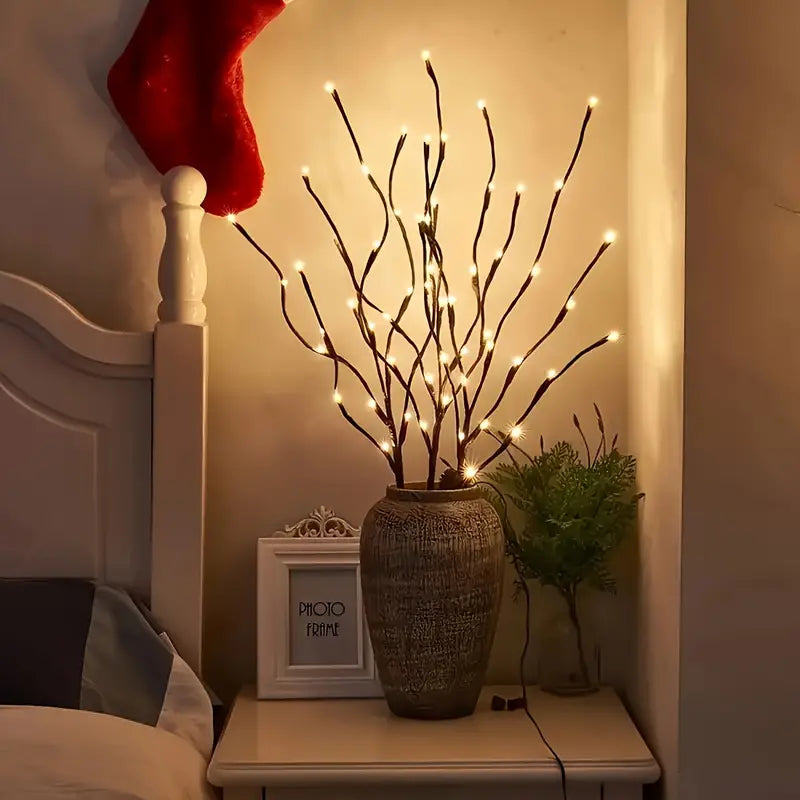 GlowBranch 20 LED Taklamp – Sfeervolle Verlichting voor Binnen, Feest, Halloween & Kerstdecoratie, Werkt op 2 AA-batterijen