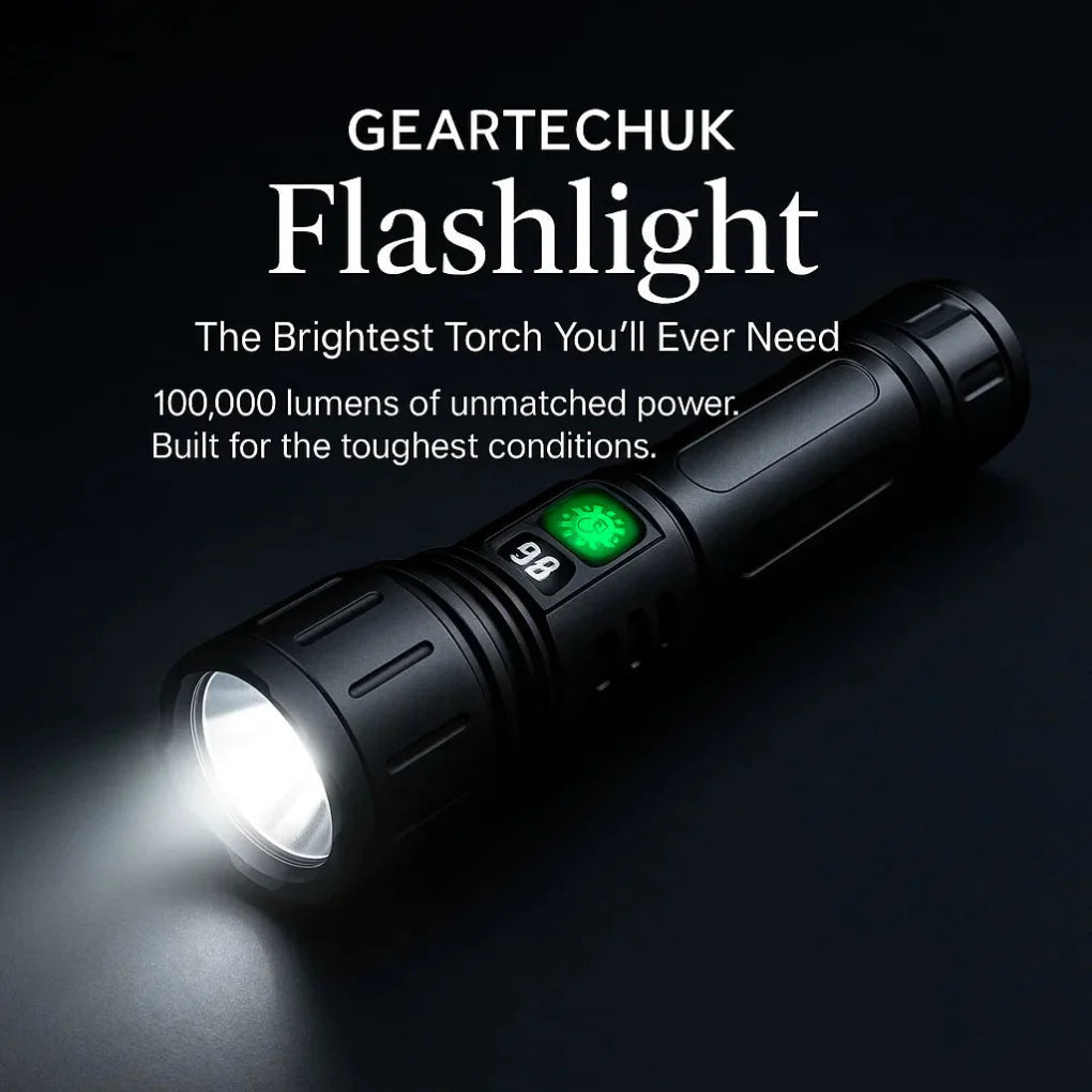100000 lumen tactische zaklamp