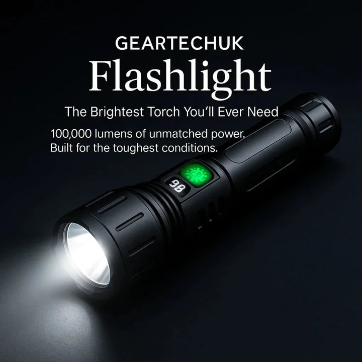 100000 lumen tactische zaklamp