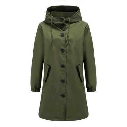 Waterdicht Windjack Parka Met Capuchon - Linda