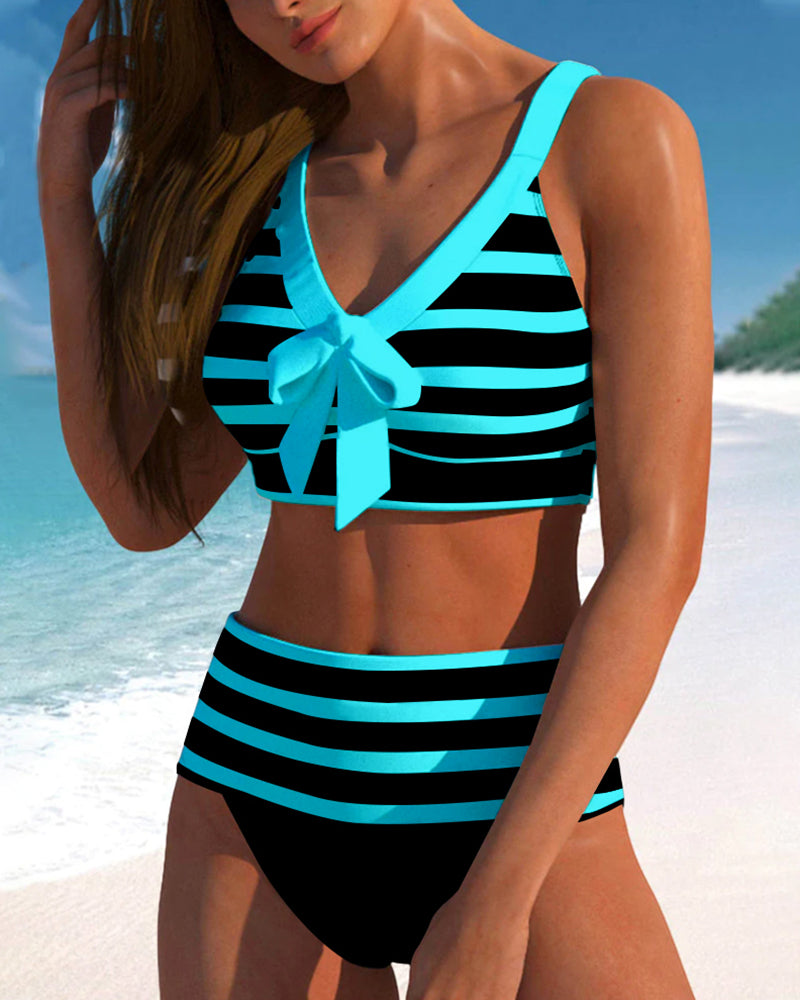 Deze trendy bikini is perfect voor een dagje strand of zwembad.