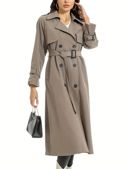 Premium Trenchcoat Lang Dames - Evora