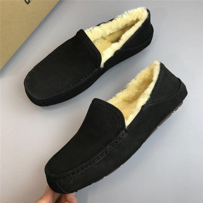 Outback Luxe - Australische Lamswollen Herenpantoffels van Echt Suède