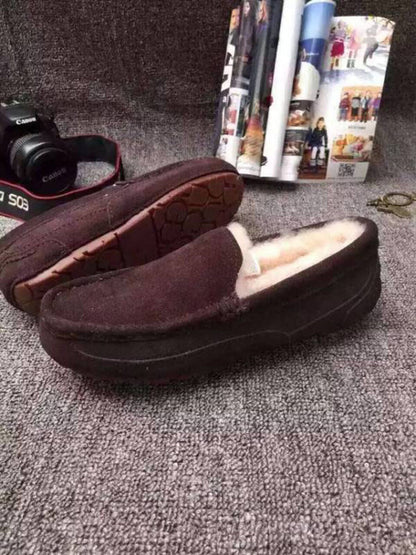 Outback Luxe - Australische Lamswollen Herenpantoffels van Echt Suède