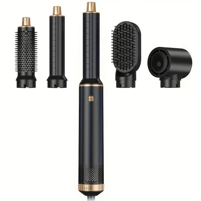 AugustaPro 5-in-1 Hot Air Styler - 800W Multifunctionele Föhnborstel met Verwisselbare Opzetstukken