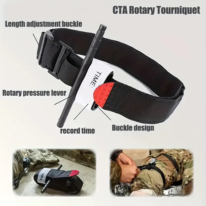 SurviPack 156-delige 30-in-1 Eerste Hulp Kit – Complete Overlevingskit voor Thuis, Kamperen, Wandelen en Reizen, Multifunctionele Draagtas