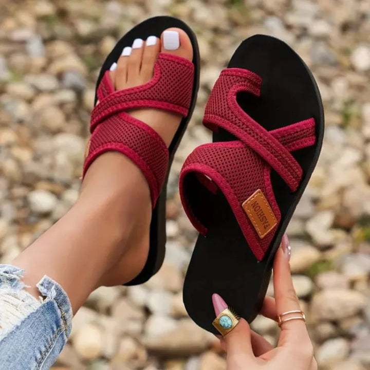 Orthopedische sandalen voor dames met knobbelcorrectie