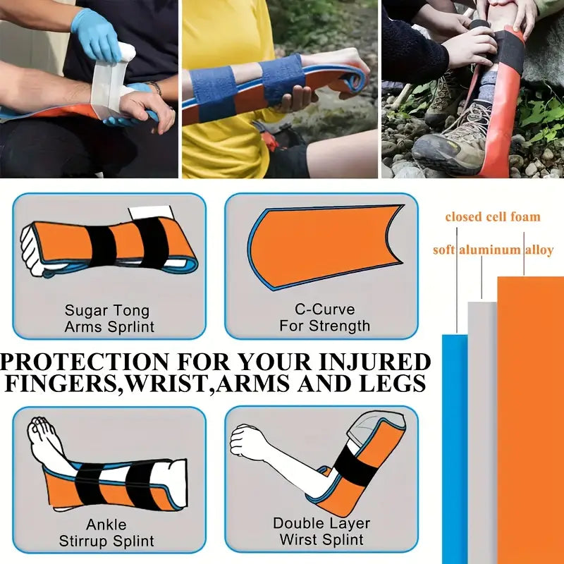 SurviPack 156-delige 30-in-1 Eerste Hulp Kit – Complete Overlevingskit voor Thuis, Kamperen, Wandelen en Reizen, Multifunctionele Draagtas