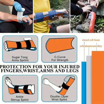 SurviPack 156-delige 30-in-1 Eerste Hulp Kit – Complete Overlevingskit voor Thuis, Kamperen, Wandelen en Reizen, Multifunctionele Draagtas