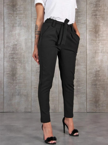 Chiffon Hoge Taille Broek Dames zwart dameskleding hakken