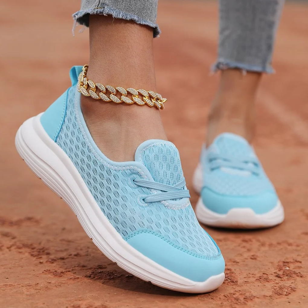 Dames schoenen met zachte zool en mesh voor orthopedisch comfort