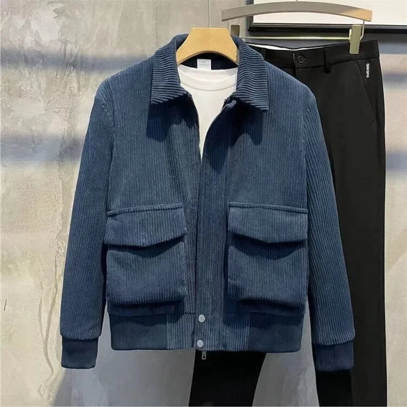 Stijlvolle Dikke Corduroy Heren jas Voor De Winter - Gianni