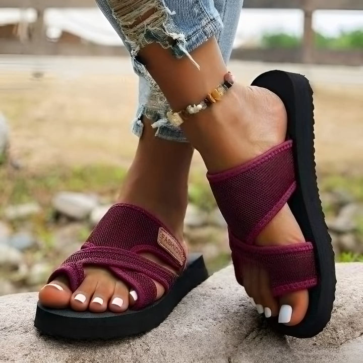 Orthopedische sandalen voor dames met knobbelcorrectie