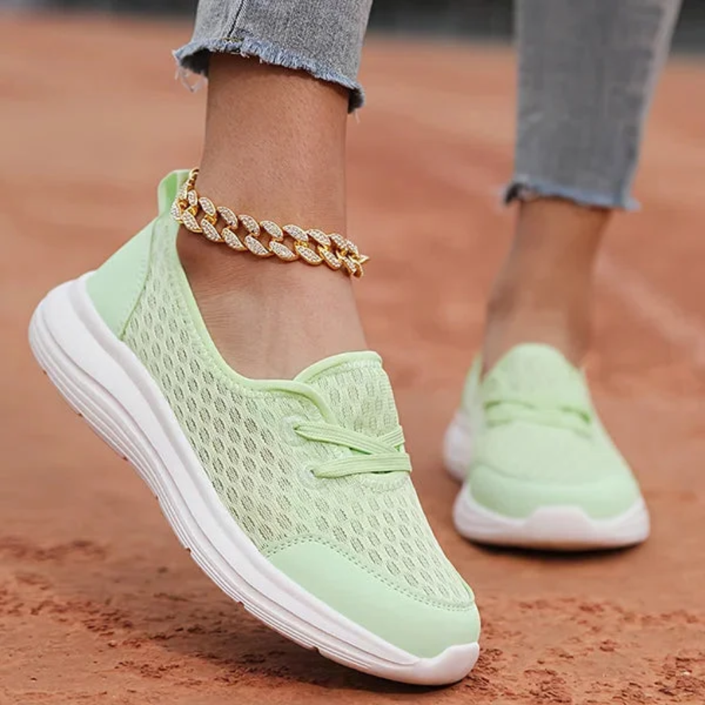 Dames schoenen met zachte zool en mesh voor orthopedisch comfort