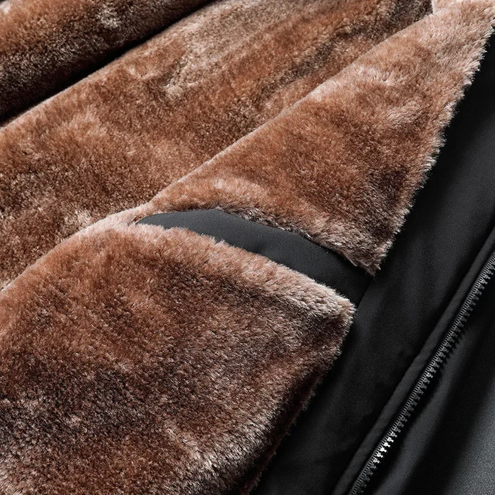 Fleece Gevoerde Warme Winterjas Voor Mannen - Nordelle