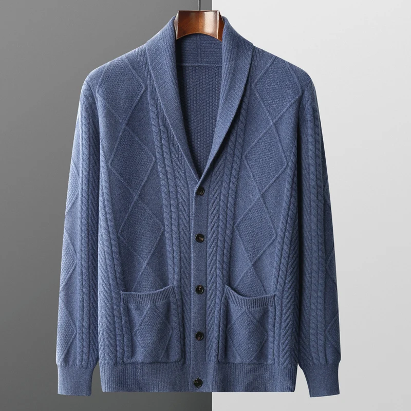 High-End Kasjmier Heren Cardigan Vest - George
