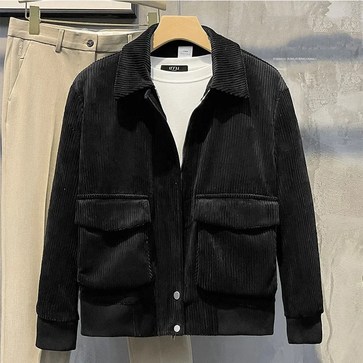 Stijlvolle Dikke Corduroy Heren jas Voor De Winter - Gianni