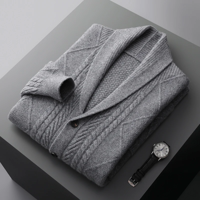 High-End Kasjmier Heren Cardigan Vest - George