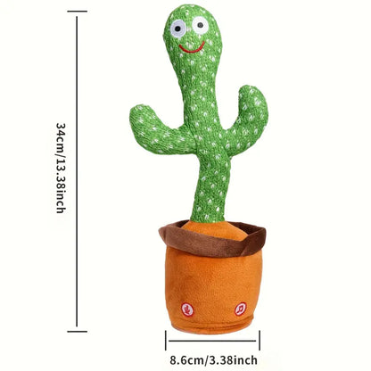 Interactieve Dansende Cactus – Zingend, Pratend & Opnamemogelijkheid met LED Verlichting – Perfect Cadeau voor Kerst