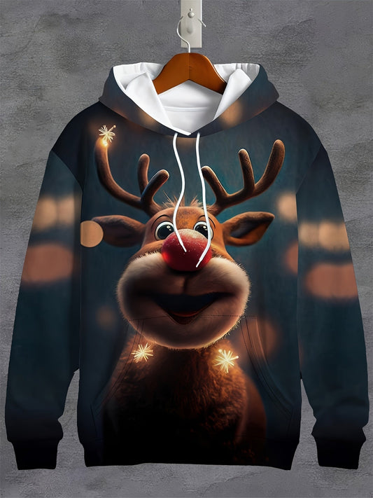 Rudolph Hoodie – Vrolijke en Comfortabele Hoodie voor de Feestdagen