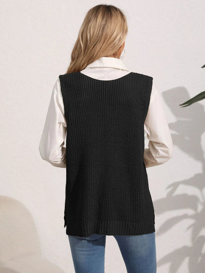 Mouwloos Gebreid Dames Vest