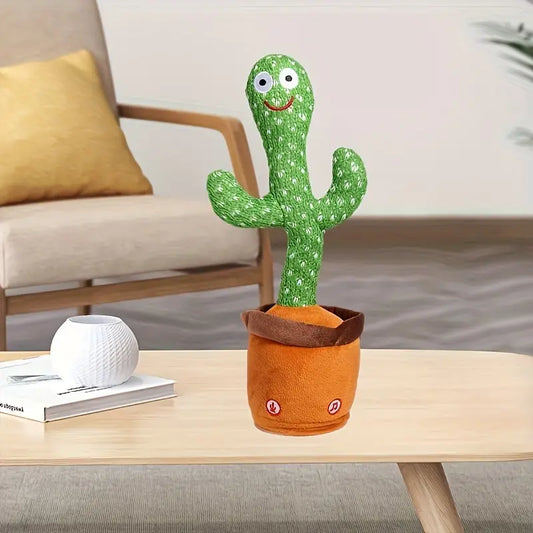 Interactieve Dansende Cactus – Zingend, Pratend & Opnamemogelijkheid met LED Verlichting – Perfect Cadeau voor Kerst