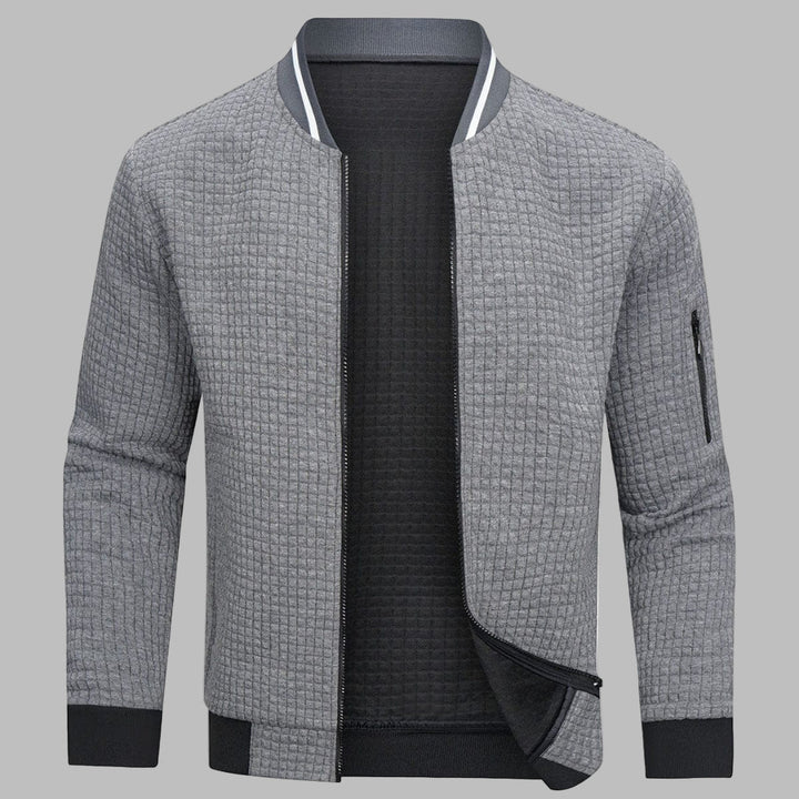 Comfortabele en warme herentrui met rits