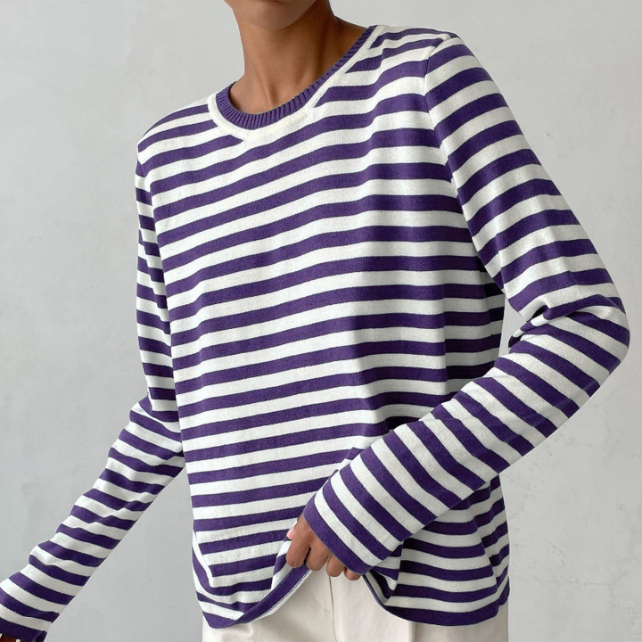 Elin – Gestreepte Sweatshirt Dames