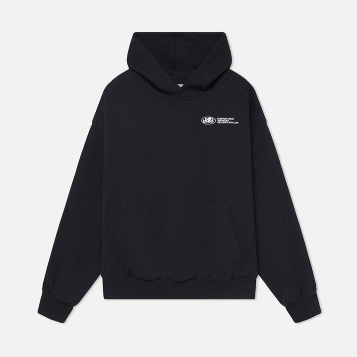 Hoodie met Gotische Print voor Streetwear Liefhebbers