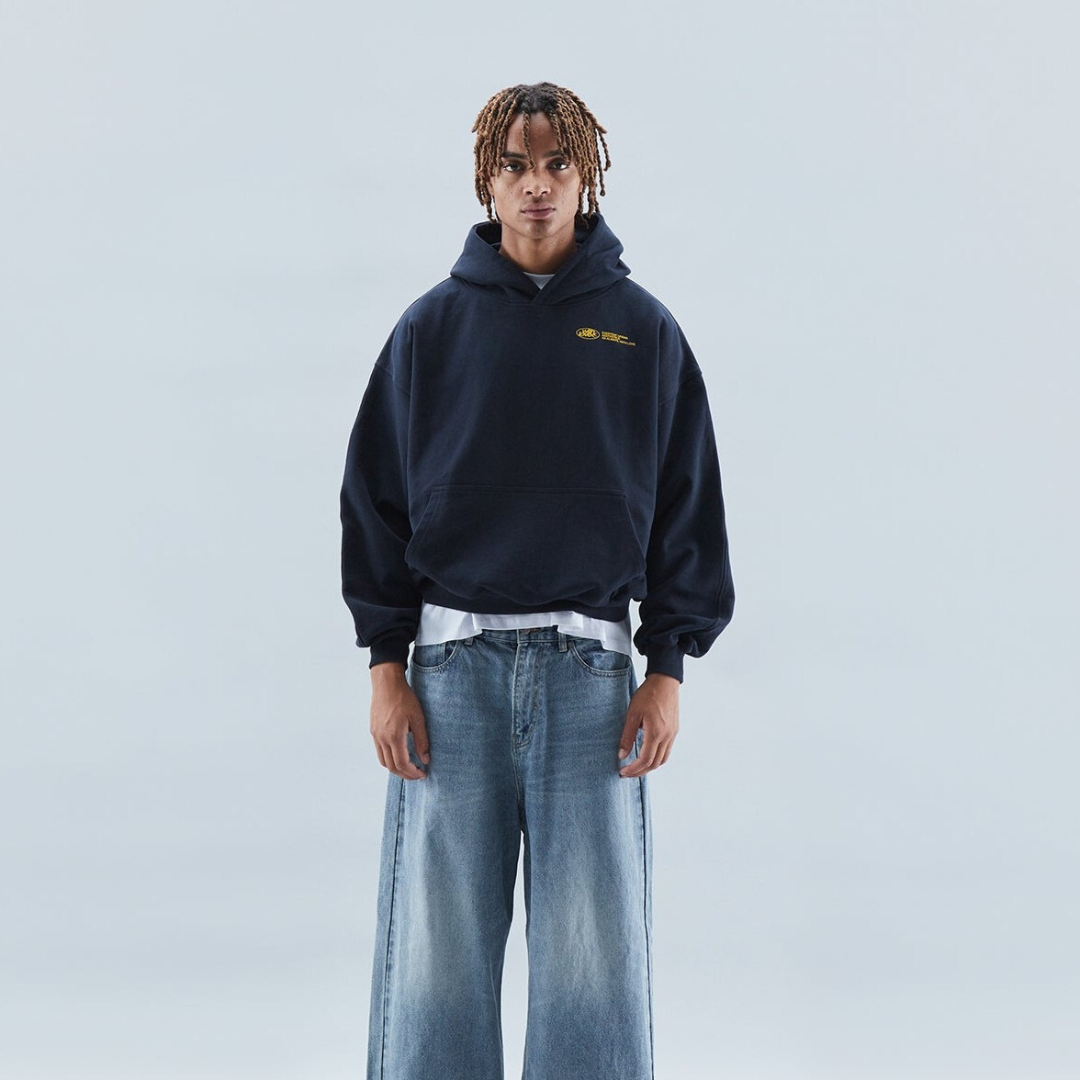 Hoodie met Gotische Print voor Streetwear Liefhebbers
