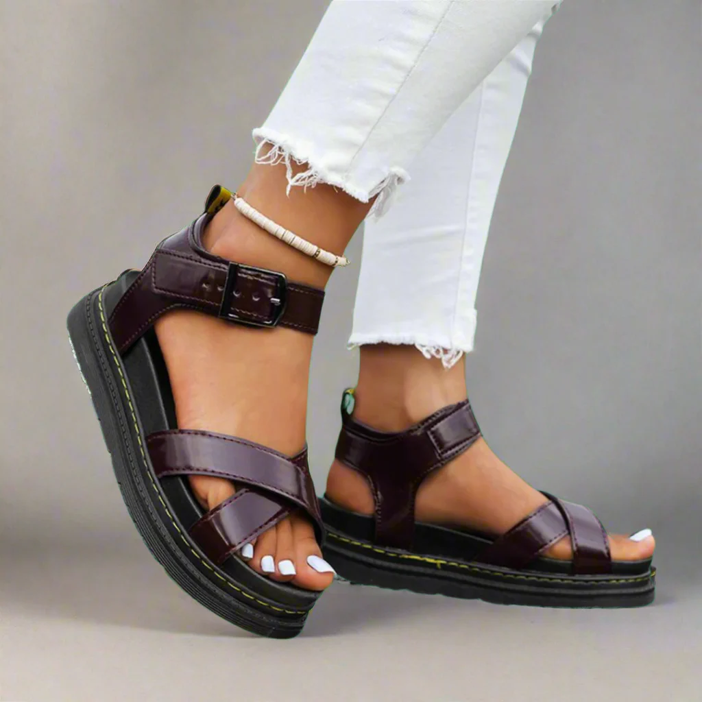 Stijlvolle gladiator sandalen met plateauzool voor dames
