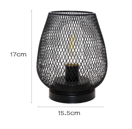 AuroraMesh Tafellampen Set – Industriële Stijl en Sfeervolle Verlichting