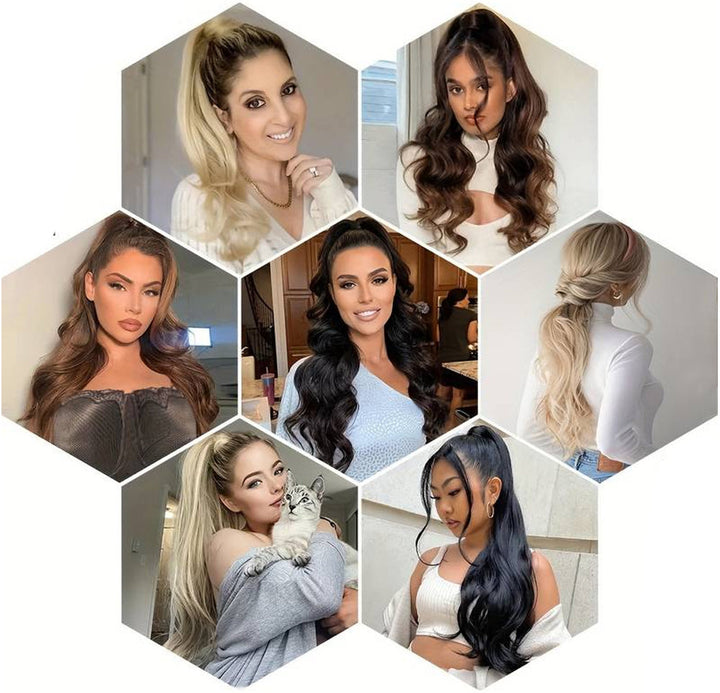 GlamWrap JLO Flexibele Paardenstaart – Voor Schitterend Lang Haar