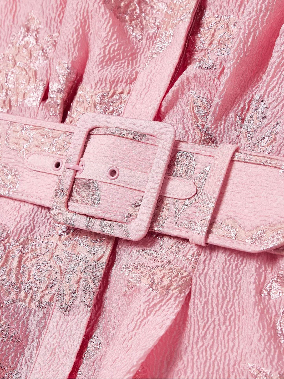 Korte Jurk met Pofmouwen en Bloemenprint