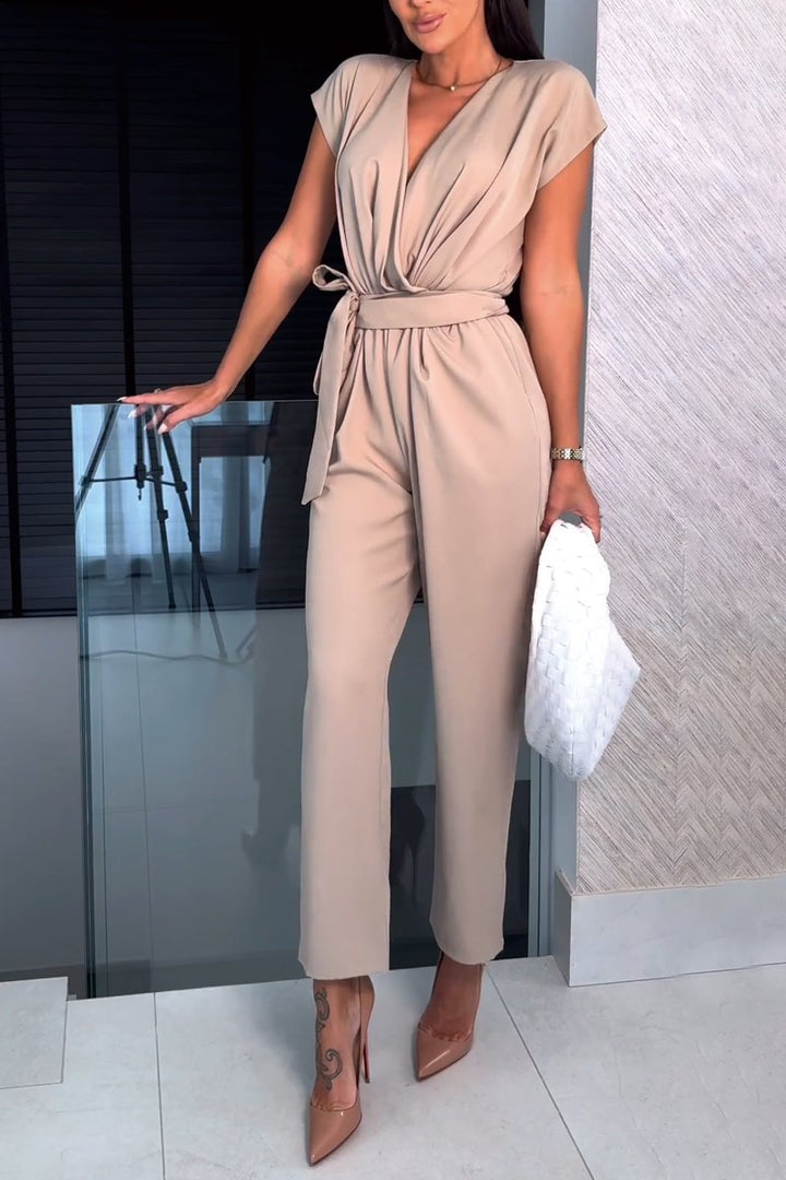 Chique Avond Jumpsuit Met V-hals - Veronique