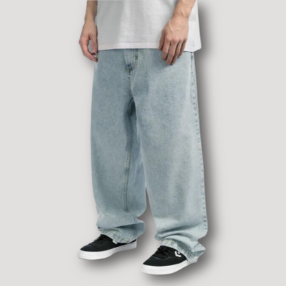 Skate Baggy Denim Jeans Met Wijde Pijp - Polar