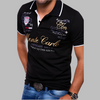 Heren poloshirt met breiwerk op maat